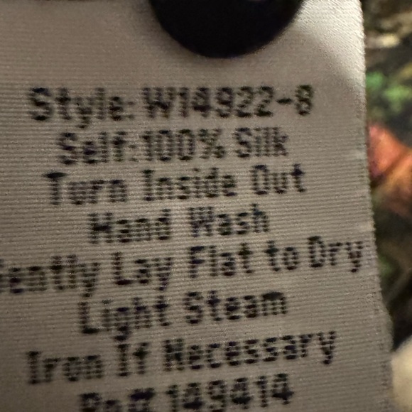 Johnny Was Silk Multicolor Butterfly Blouse - Picture 9 of 9